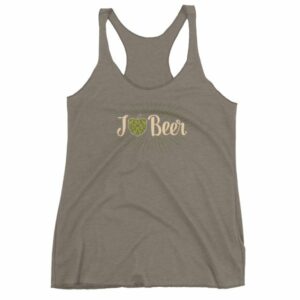 I Love Beer Heat Shaped Hops Retro Style Beer Lovers Women's tank top - Image 6