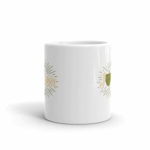I Love Beer Heart Shaped Hops Retro Style Beer Lovers Mug - Image 3