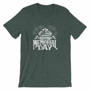 We Will Never Forget Memorial Day American Flag T Shirt - Image 3