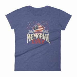 We Will Never Forget Memorial Day American Flag Women's T-Shirt - Image 6