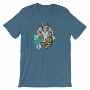 Capricorn Zodiac Symbol Sea Goat Head Astrology T-Shirt - Image 3