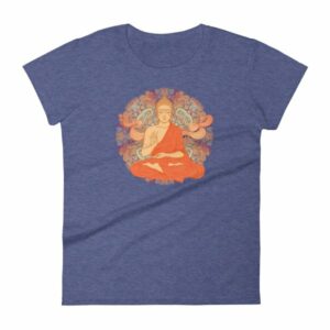 Siddhartha Gautama Buddha Meditating Buddhism Women's T-Shirt - Image 6
