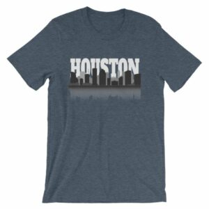 Houston The City With No Limits Skyline Silhouette T-Shirt - Image 11