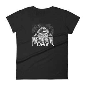 We Will Never Forget Memorial Day American Flag Women's T Shirt