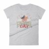 We Will Never Forget Memorial Day American Flag Women's T-Shirt - Image 7