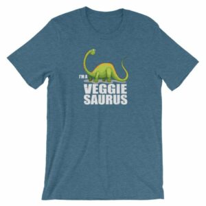 I'm A Veggiesaurus Vegan Lifestyle Dinosaur T-Shirt - Image 3