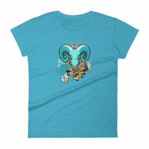 Aries Zodiac Symbol Rams Head Astrology Women's T-Shirt - Image 14
