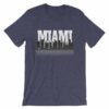 Miami Florida Skyline Silhouette and Reflection T-Shirt - Image 5