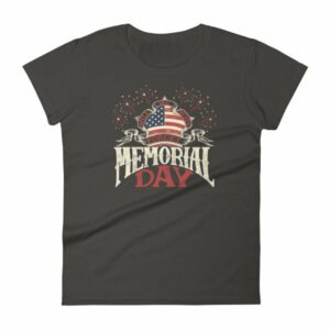We Will Never Forget Memorial Day American Flag Women's T-Shirt - Image 2