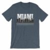 Miami Florida Skyline Silhouette and Reflection T-Shirt - Image 11