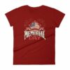 We Will Never Forget Memorial Day American Flag Women's T-Shirt - Image 13