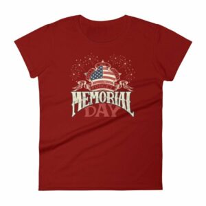 We Will Never Forget Memorial Day American Flag Women's T-Shirt - Image 13