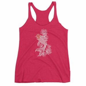 Koi Fish With Lotus Flowers Koi Fish Lovers Women's tank top - Image 11