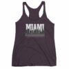 Miami Florida Skyline Silhouette and Reflection Women's tank top - Image 8