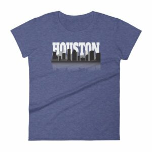 Houston The City With No Limits Skyline Silhouette Women's T-Shirt - Image 6