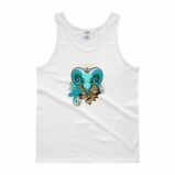 Aries Zodiac Symbol Rams Head Astrology Tank top