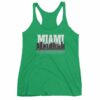 Miami Florida Skyline Silhouette and Reflection Women's tank top - Image 10