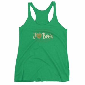 I Love Beer Heat Shaped Hops Retro Style Beer Lovers Women's tank top - Image 10