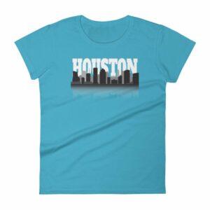 Houston The City With No Limits Skyline Silhouette Women's T-Shirt - Image 11