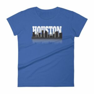 Houston The City With No Limits Skyline Silhouette Women's T-Shirt - Image 9