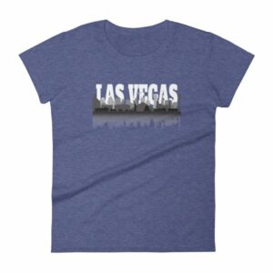 Las Vegas City of Sin Skyline and Reflection Women's T-Shirt - Image 6