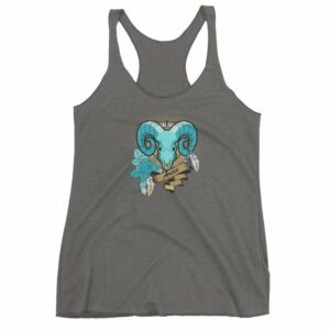 Aries Zodiac Symbol Rams Head Astrology Women's tank top - Image 4