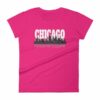 Chicago The Windy City Skyline and Reflection Women's T-Shirt - Image 14