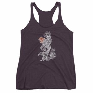 Koi Fish With Lotus Flowers Koi Fish Lovers Women's tank top - Image 7