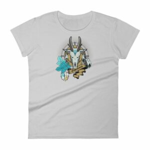 Capricorn Zodiac Symbol Sea Goat Head Astrology Women's T-Shirt - Image 12