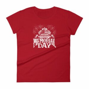 We Will Never Forget Memorial Day American Flag Women's T Shirt - Image 16