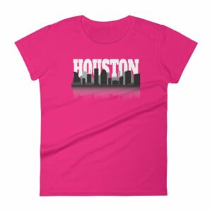 Houston The City With No Limits Skyline Silhouette Women's T-Shirt - Image 14