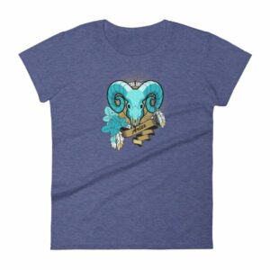Aries Zodiac Symbol Rams Head Astrology Women's T-Shirt - Image 7