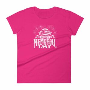 We Will Never Forget Memorial Day American Flag Women's T Shirt - Image 15