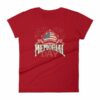 We Will Never Forget Memorial Day American Flag Women's T-Shirt - Image 16