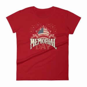 We Will Never Forget Memorial Day American Flag Women's T-Shirt - Image 16
