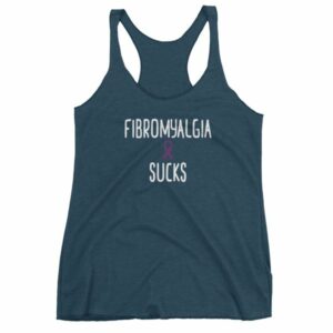 Fibromyalgia Sucks Chronic Illness Awareness Snarky Women's Tank Top - Image 3