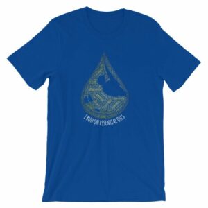 I Run On Essential Oils Word Cloud Oil Drop T-Shirt - Image 16