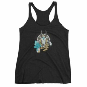 Capricorn Zodiac Symbol Sea Goat Head Astrology Women's tank top