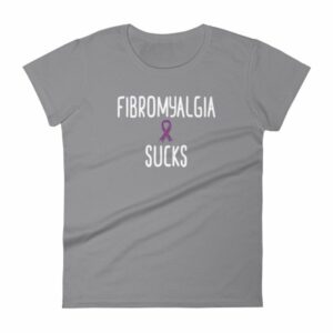 Fibromyalgia Sucks Chronic Illness Awareness Snarky Women's T-Shirt - Image 5
