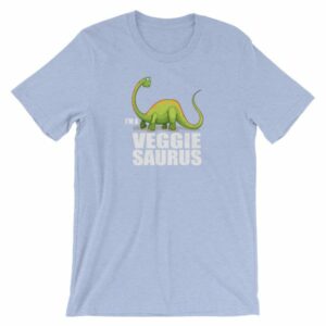 I'm A Veggiesaurus Vegan Lifestyle Dinosaur T-Shirt - Image 11