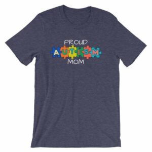 Proud Autism Mom Autism Awareness T-Shirt - Image 3