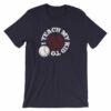 I Teach My Kids To Hit and Steal Baseball Mom Dad T-Shirt - Image 5