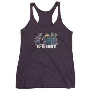 Police K9 Unit Sheepdog LEO Police Dog Funny Women's tank top - Image 8
