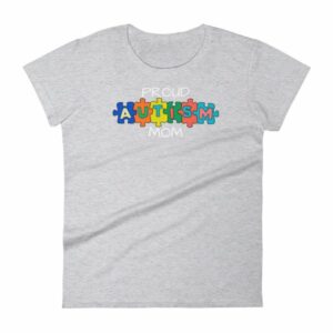Proud Autism Mom Autism Awareness Women's T-Shirt - Image 7
