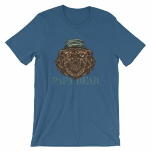 Papa Bear Grizzly Bear Daddy T-Shirt - Image 11