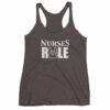 Nurses Rule Rock On Hand Nurse Support Women's tank top - Image 2