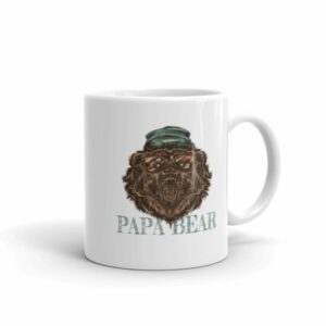 Papa Bear Grizzly Bear Daddy Coffee Mug