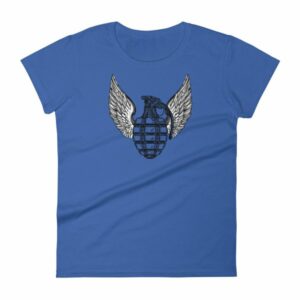 Grenade and Wings - Vintage Pineapple Hand Grenade Women's T-Shirt - Image 6