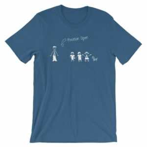 Wife Wanted Stick Figure Family Wife Position Open T-Shirt - Image 11