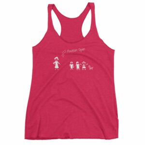 Husband Wanted Stick Figure Family Position Open Women's tank top - Image 12